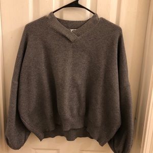 Fashion designed grey sweater
